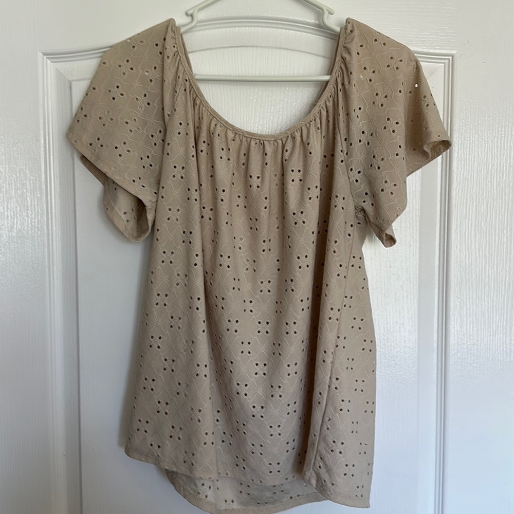 Tan blouse